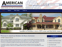 Tablet Screenshot of americanbrickface.com